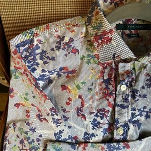Perry Ellis Rare Apple Blossom Dress Shirt